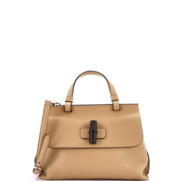 Gucci Small Bamboo Daily Top Handle Bag Leather - Picture 1 of 5